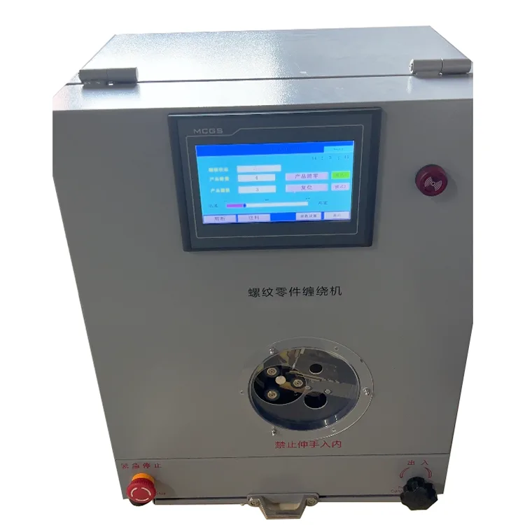 Máquina enroladora de fita PTFE semiautomática
